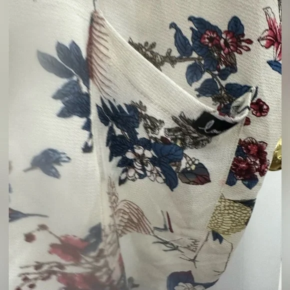 Louve Bird Pattern Open Tunic - Picture 6 of 14